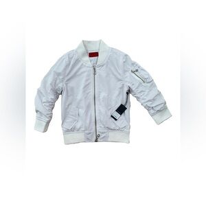 Haus Of Jr NWT Size 3-4T White Mesh Bomber Jacket